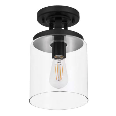 Melina 6.75'' Wide 1-Light Flush Mount - Matte Black
