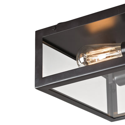 Parameters 12'' Wide 2-Light Flush Mount - Bronze