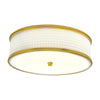 Prism 16.75'' Wide 3-Light Flush Mount - Satin Brass
