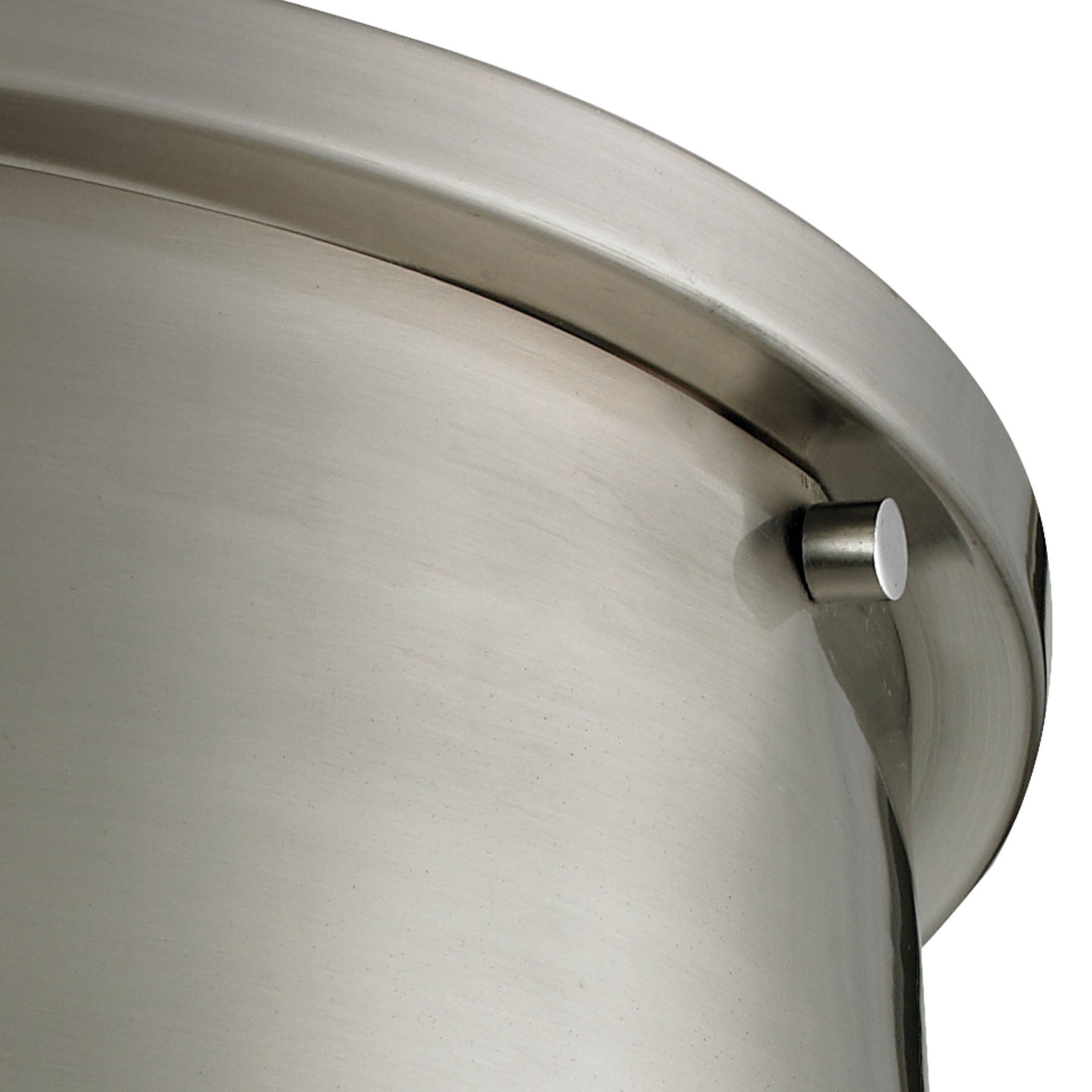 Simpson 14'' Wide 3-Light Flush Mount - Brushed Nickel