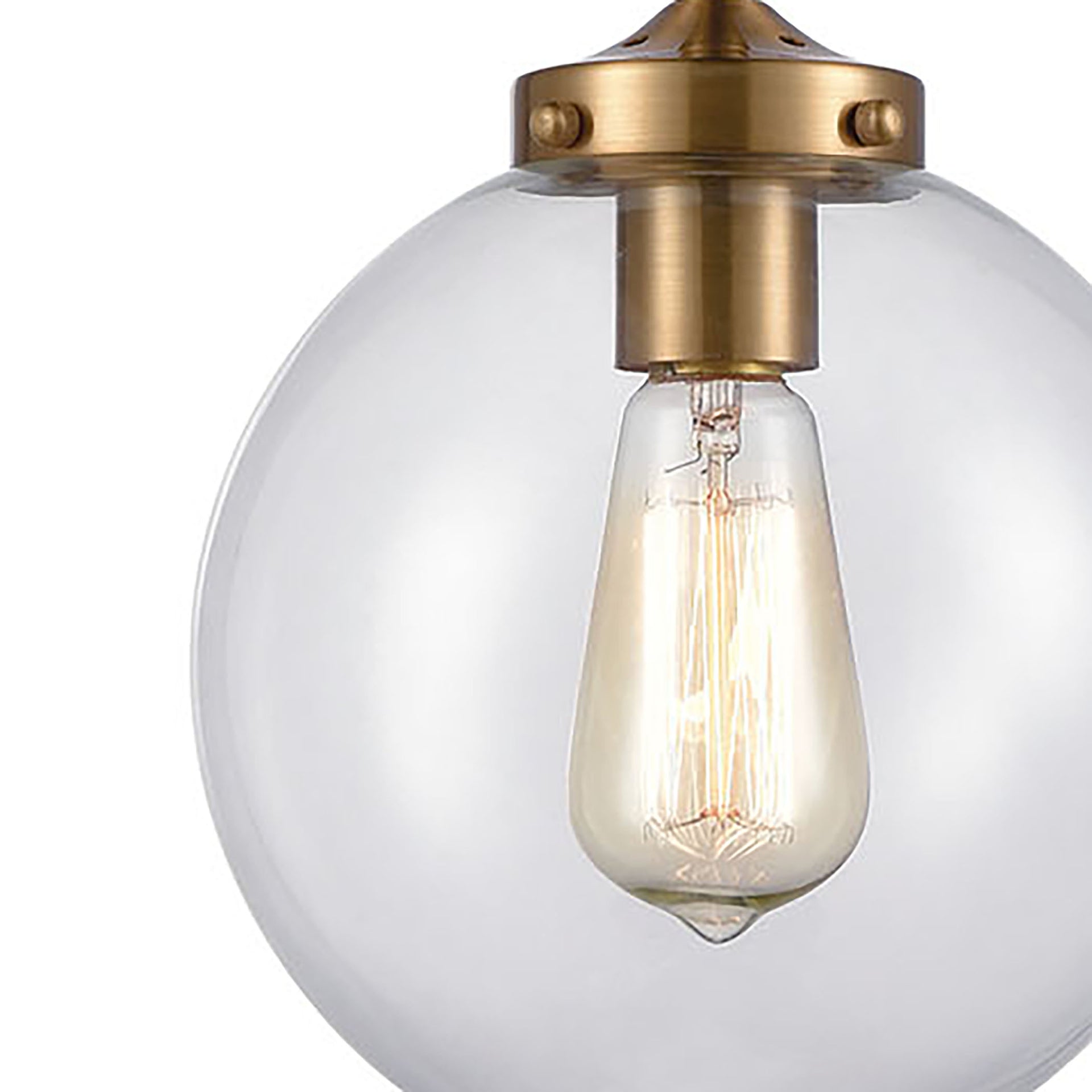 Boudreaux 8'' Wide 1-Light Mini Pendant - Matte Black with Antique Gold