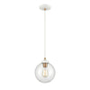 Boudreaux 8'' Wide 1-Light Mini Pendant - Matte White