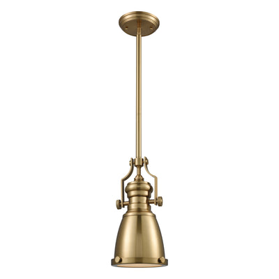 Chadwick 8'' Wide 1-Light Mini Pendant - Satin Brass