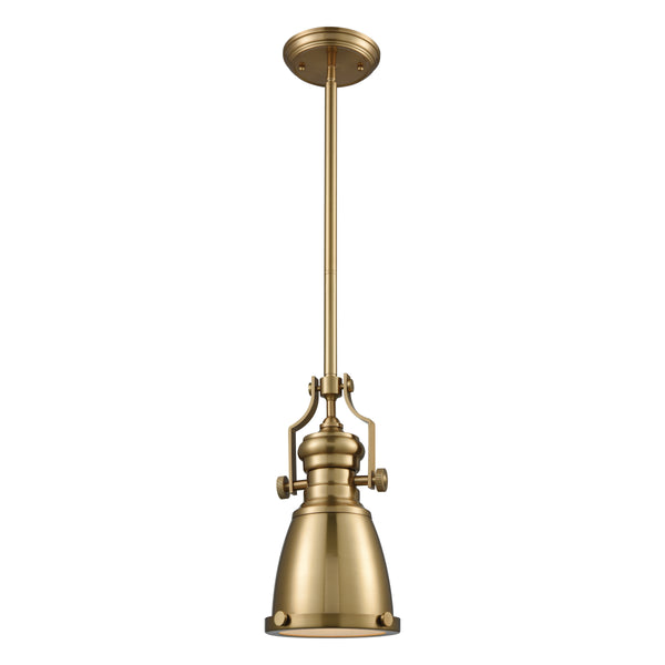 Chadwick 8'' Wide 1-Light Mini Pendant - Satin Brass