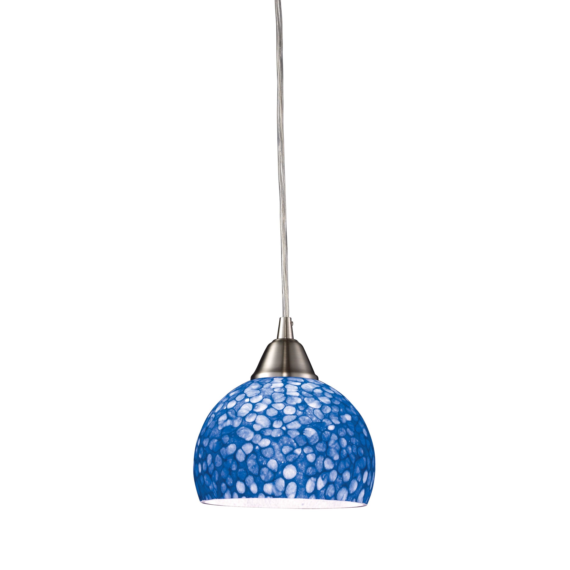 Cira 6'' Wide 1-Light Mini Pendant - Satin Nickel