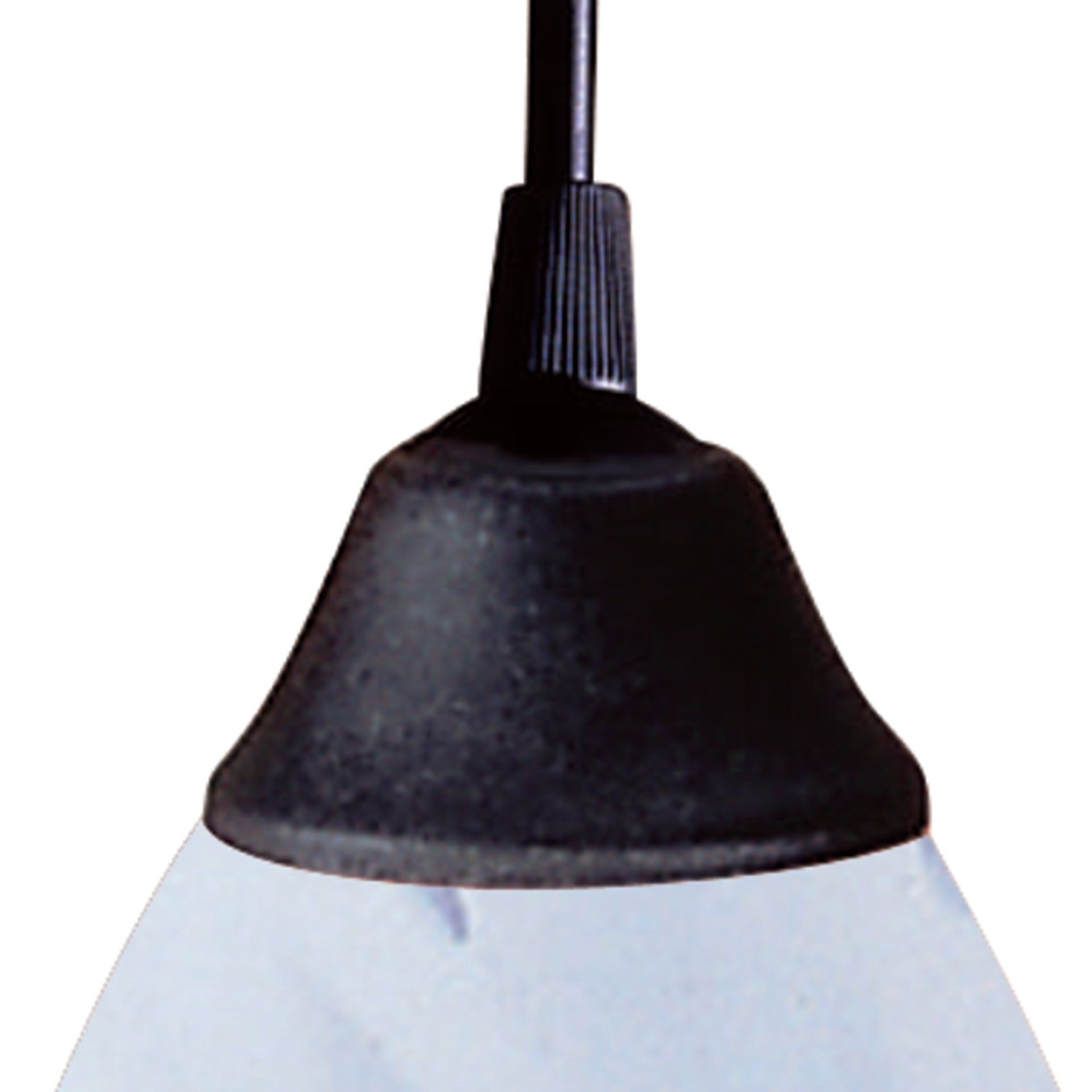 Classico 5'' Wide 1-Light Mini Pendant - Dark Rust with Simple White Glass