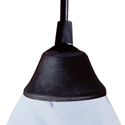 Classico 5'' Wide 1-Light Mini Pendant - Dark Rust with Simple White Glass