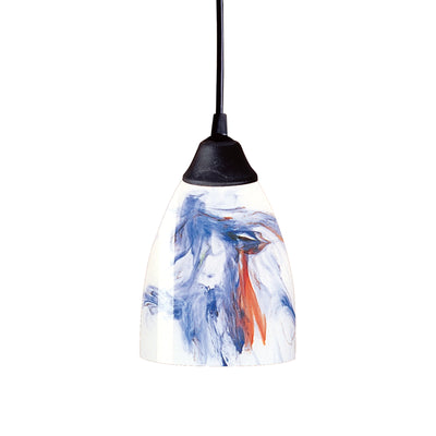 Classico 5'' Wide 1-Light Mini Pendant - Dark Rust with Mountain Glass