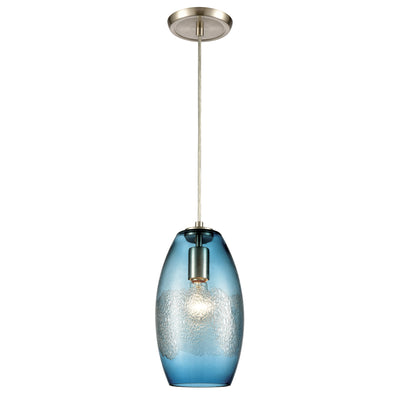 Ebbtide 6'' Wide 1-Light Mini Pendant - Satin Nickel
