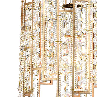 Equilibrium 8'' Wide 1-Light Mini Pendant - Matte Gold