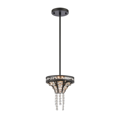 Fantania 8'' Wide 2-Light Mini Pendant - Matte Black