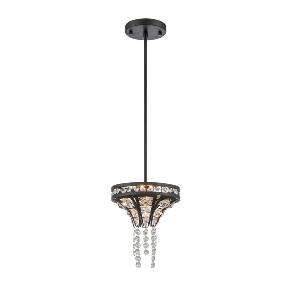 Fantania 8'' Wide 2-Light Mini Pendant - Matte Black