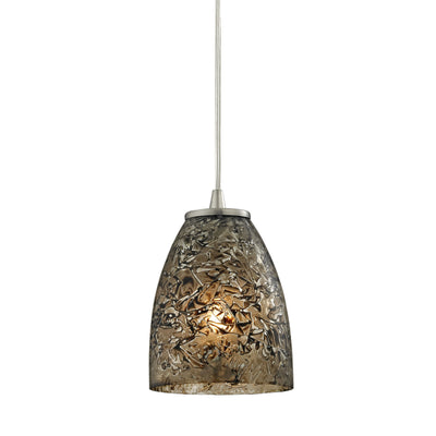 Fissure 5'' Wide 1-Light Mini Pendant - Satin Nickel