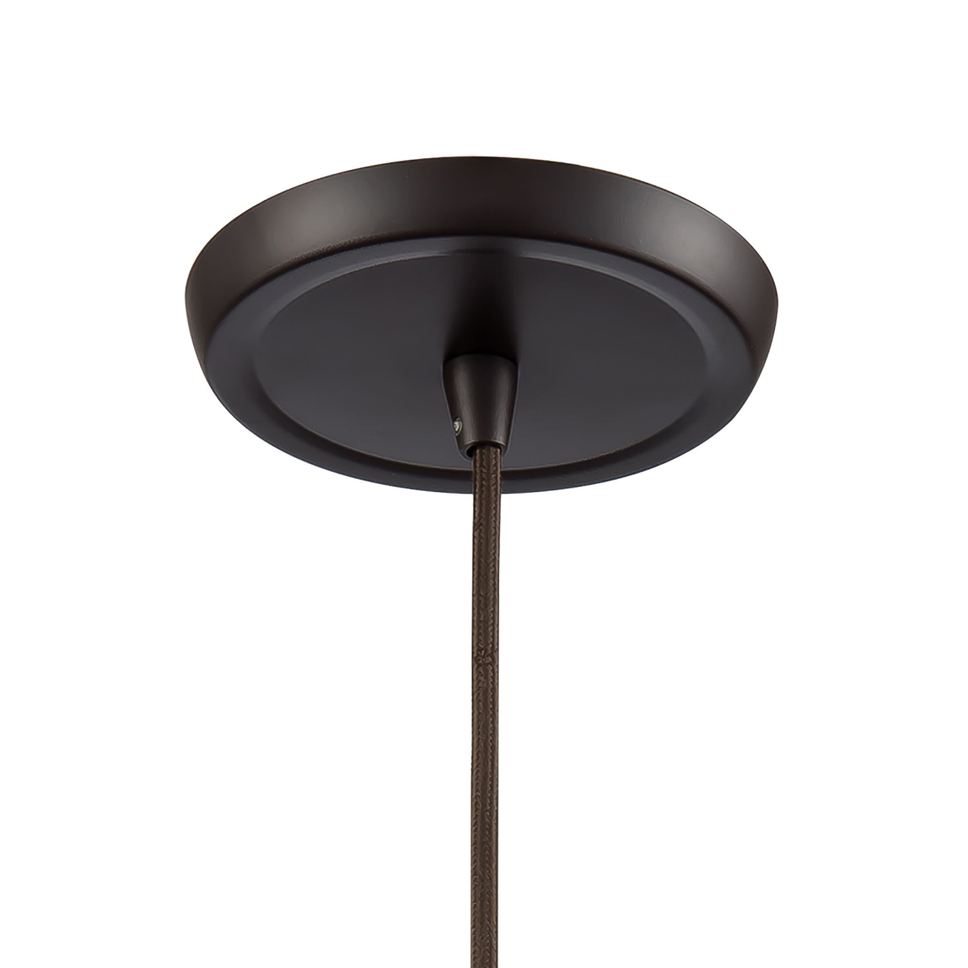 Hand Formed Glass 8'' Wide 1-Light Mini Pendant - Oil Rubbed Bronze