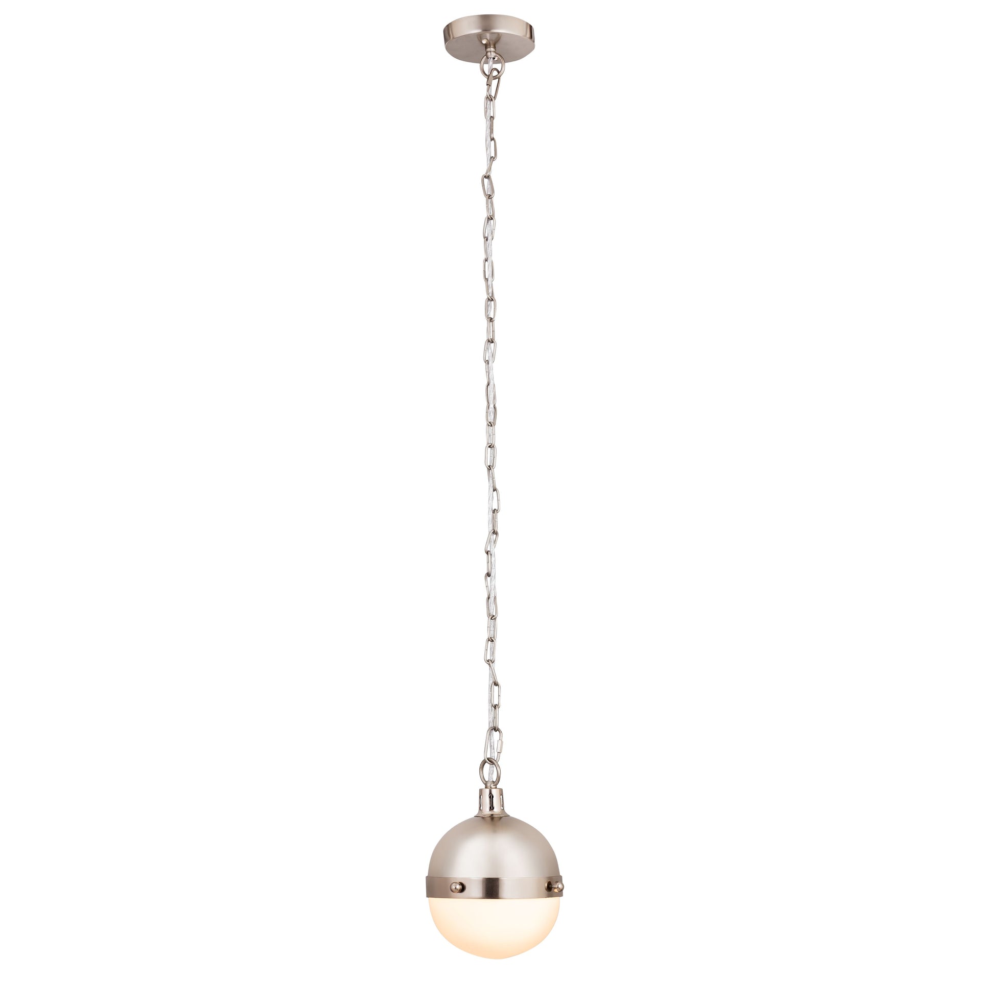 Harmelin 7'' Wide 1-Light Mini Pendant - Satin Nickel