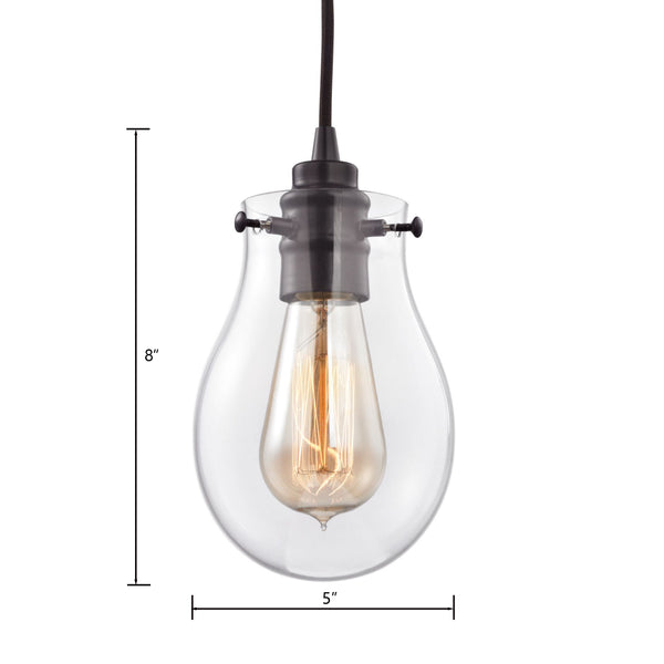 Jaelyn 5'' Wide 1-Light Mini Pendant - Oil Rubbed Bronze