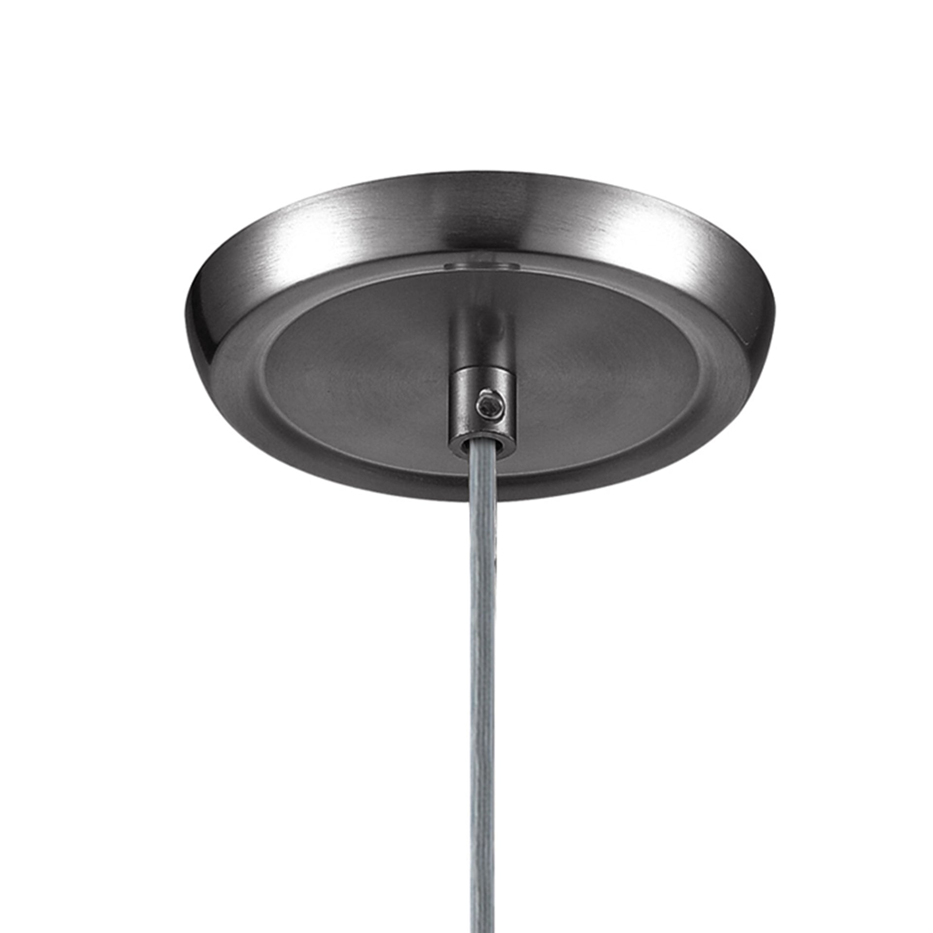 Lungo 3'' Wide 1-Light Mini Pendant - Satin Nickel with Snow White Glass