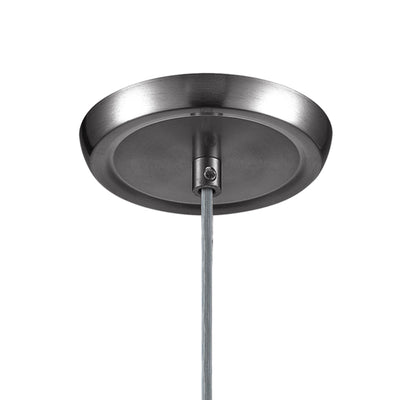Lungo 3'' Wide 1-Light Mini Pendant - Satin Nickel with Snow White Glass
