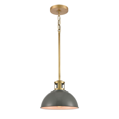 Lyndon 10'' Wide 1-Light Mini Pendant - Gray