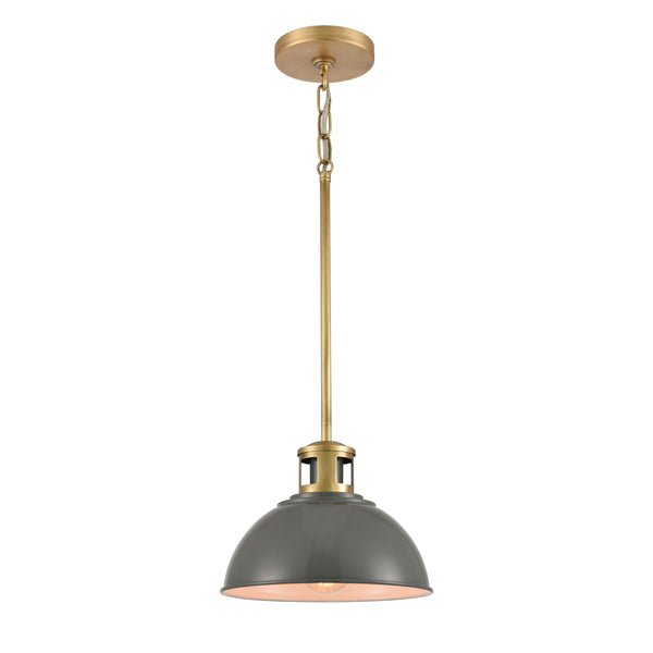 Lyndon 10'' Wide 1-Light Mini Pendant - Gray