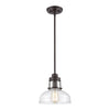 Manhattan Boutique 9'' Wide 1-Light Mini Pendant - Oil Rubbed Bronze