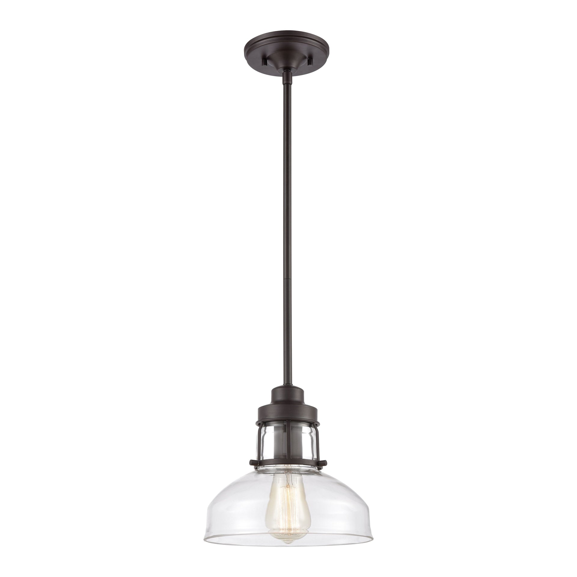 Manhattan Boutique 9'' Wide 1-Light Mini Pendant - Oil Rubbed Bronze
