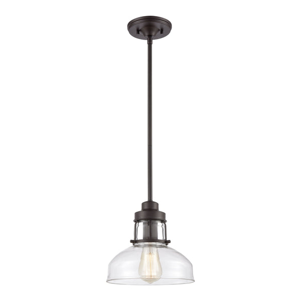 Manhattan Boutique 9'' Wide 1-Light Mini Pendant - Oil Rubbed Bronze