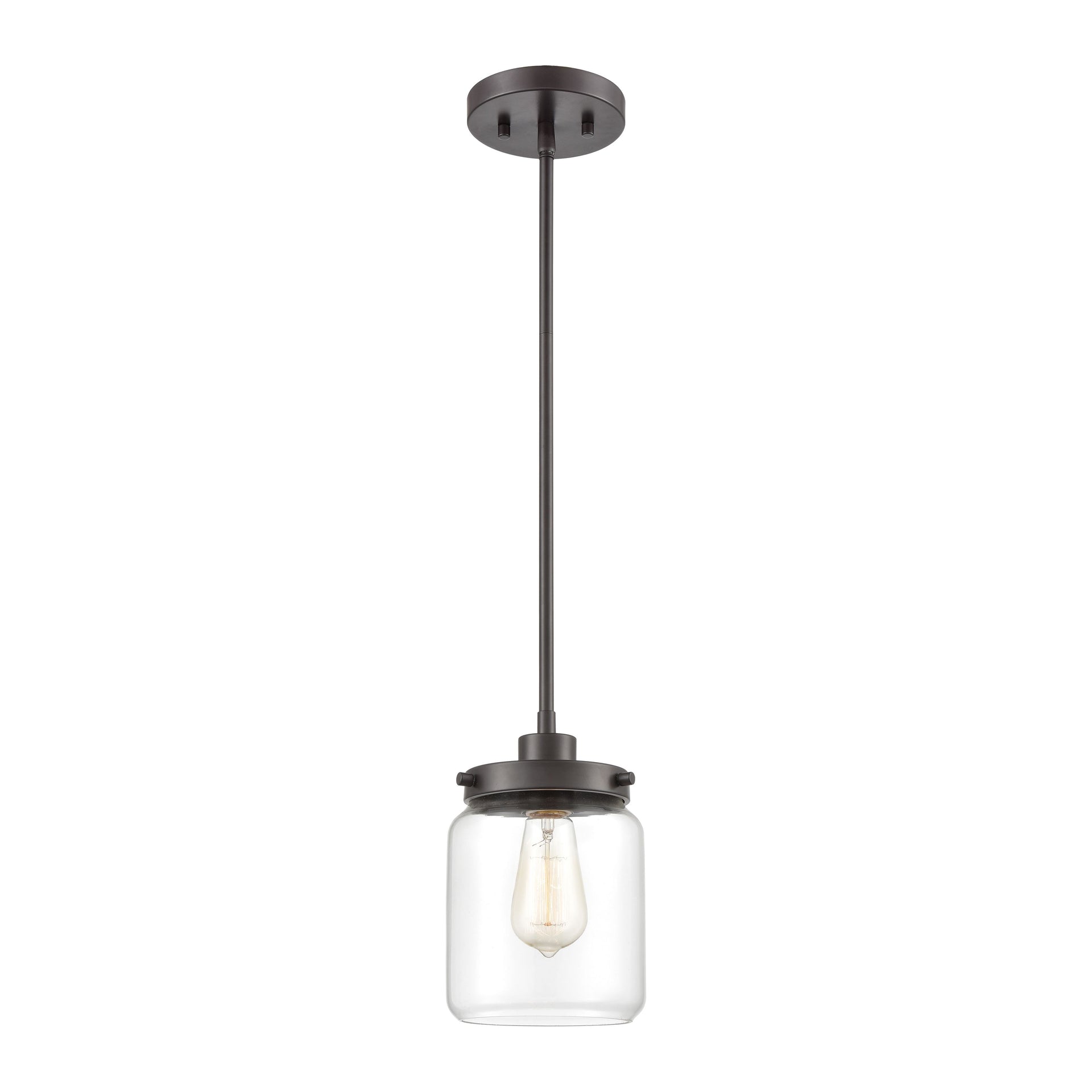 Mason 6'' Wide 1-Light Mini Pendant - Oil Rubbed Bronze