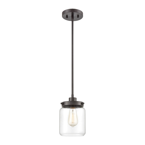 Mason 6'' Wide 1-Light Mini Pendant - Oil Rubbed Bronze