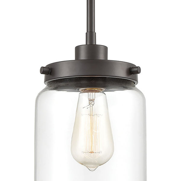 Mason 6'' Wide 1-Light Mini Pendant - Oil Rubbed Bronze