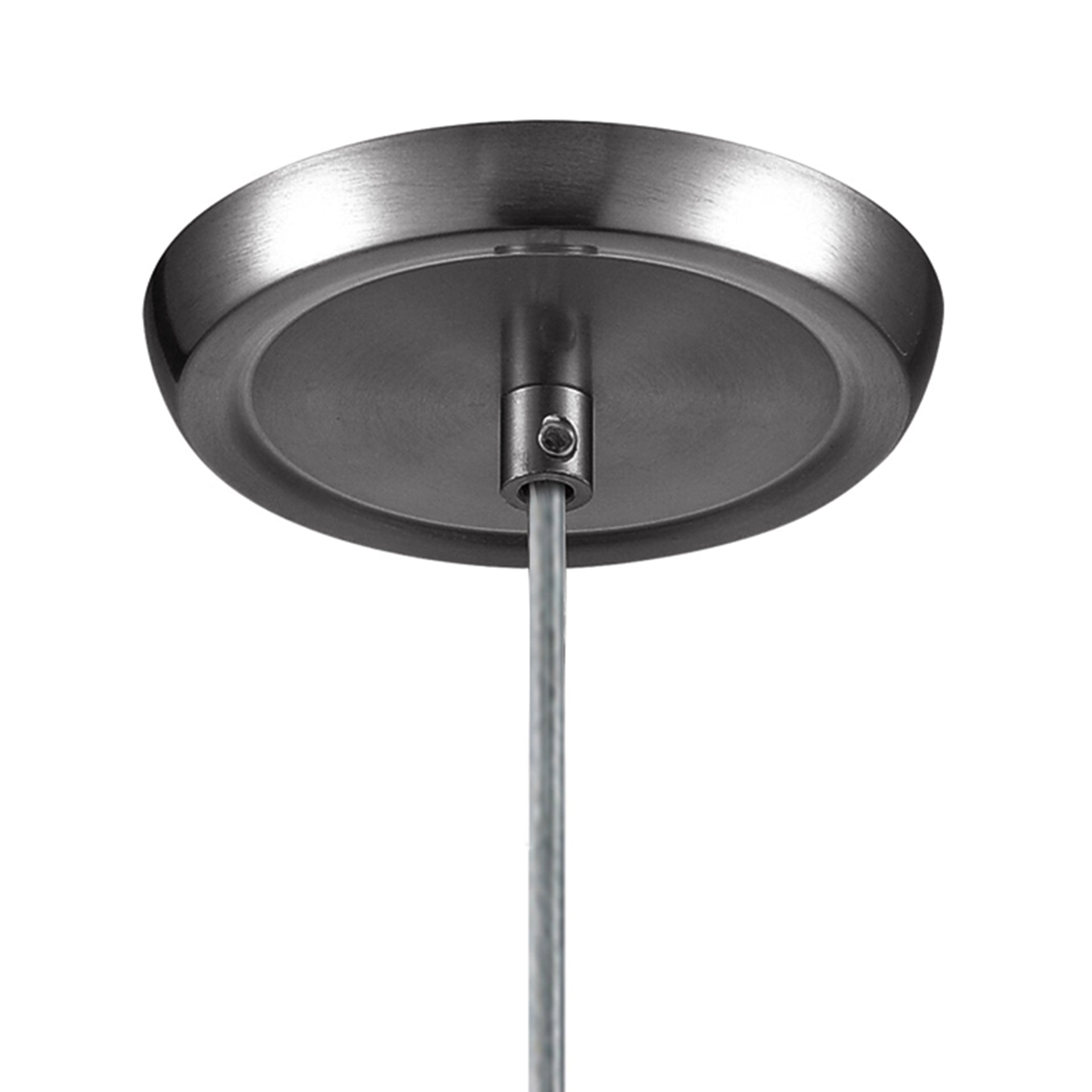 Milan 3'' Wide 1-Light Mini Pendant - Satin Nickel with Mountain Glass