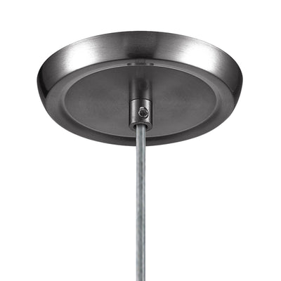 Milan 3'' Wide 1-Light Mini Pendant - Satin Nickel with Mountain Glass