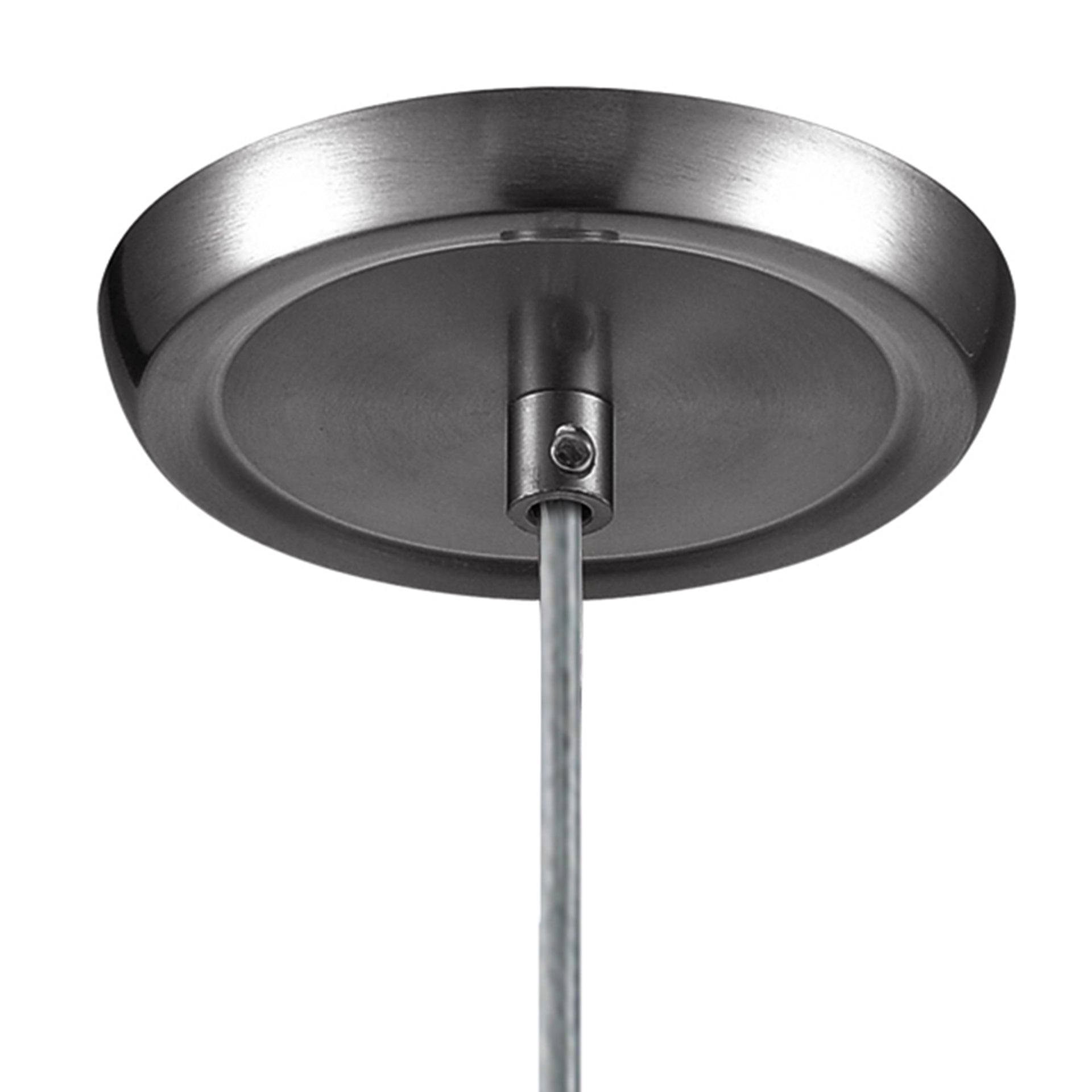 Milan 3'' Wide 1-Light Mini Pendant - Satin Nickel with Simple White Glass