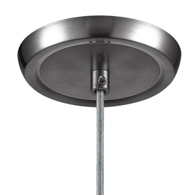 Milan 3'' Wide 1-Light Mini Pendant - Satin Nickel with Simple White Glass