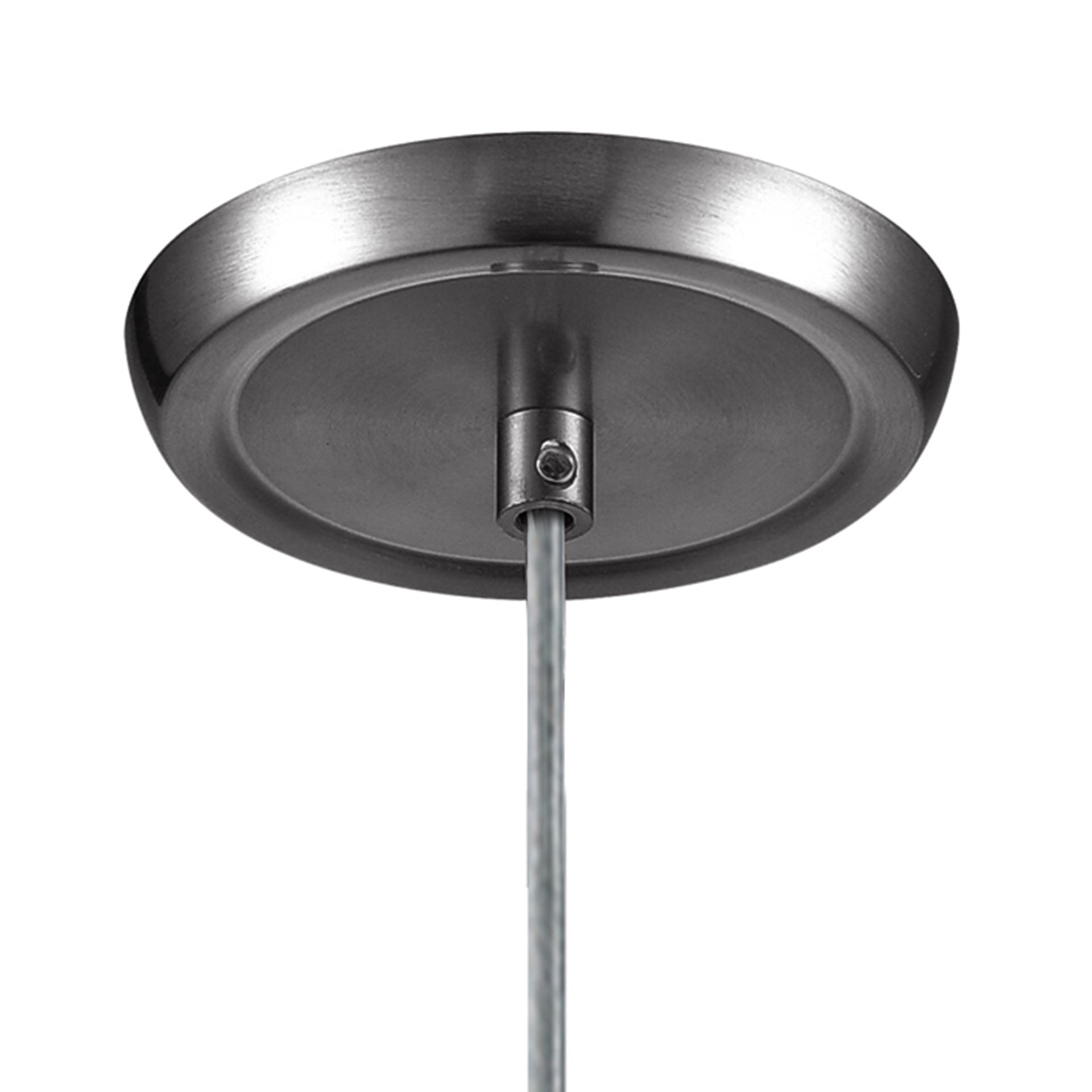 Milan 3'' Wide 1-Light Mini Pendant - Satin Nickel with Snow White Glass