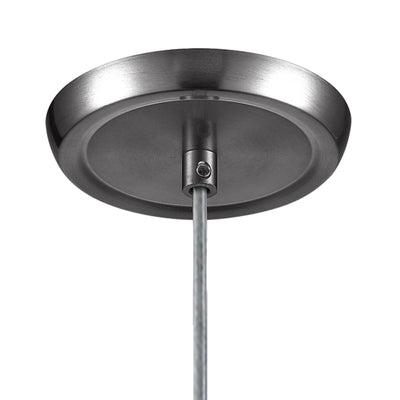 Milan 3'' Wide 1-Light Mini Pendant - Satin Nickel with Snow White Glass