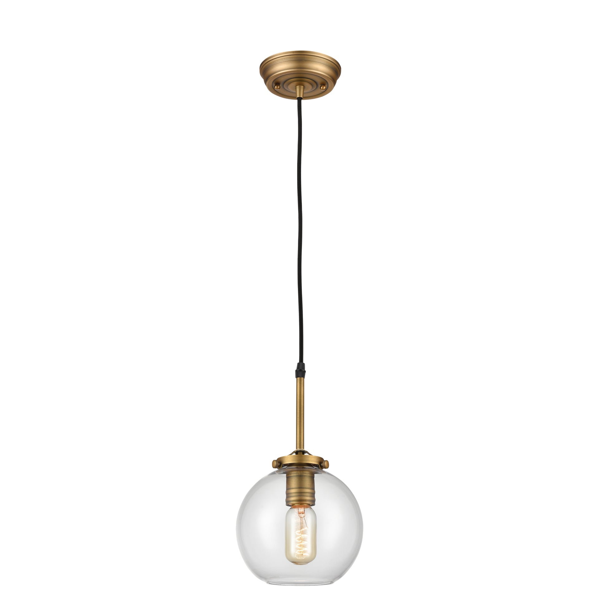Mountain Creek 7'' Wide 1-Light Mini Pendant - Aged Brass