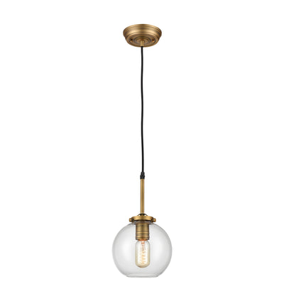 Mountain Creek 7'' Wide 1-Light Mini Pendant - Aged Brass