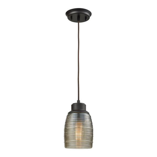Muncie 5'' Wide 1-Light Mini Pendant - Oil Rubbed Bronze