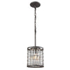 Nadina 7'' Wide 1-Light Mini Pendant - Silverdust Iron