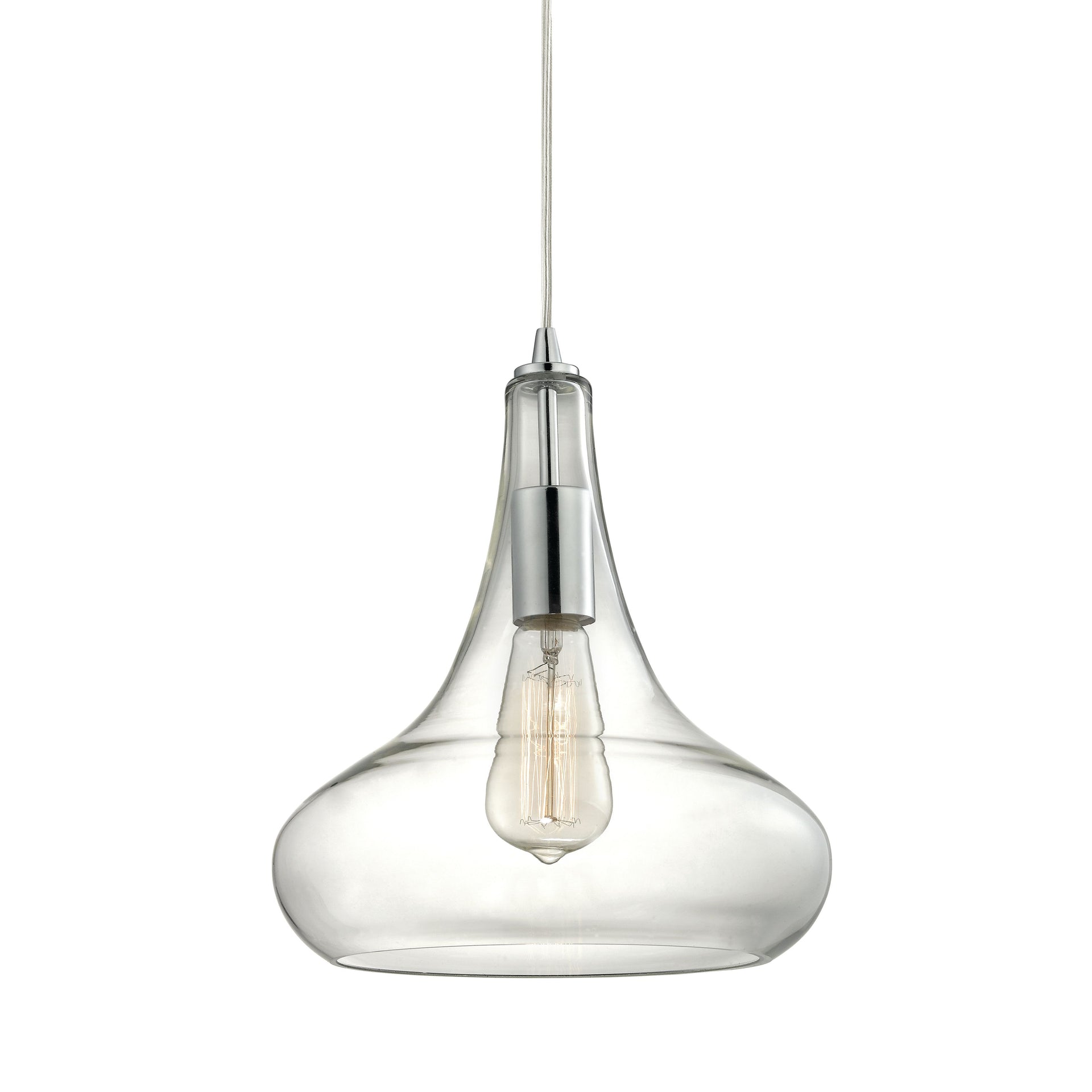 Orbital 10'' Wide 1-Light Mini Pendant - Polished Chrome