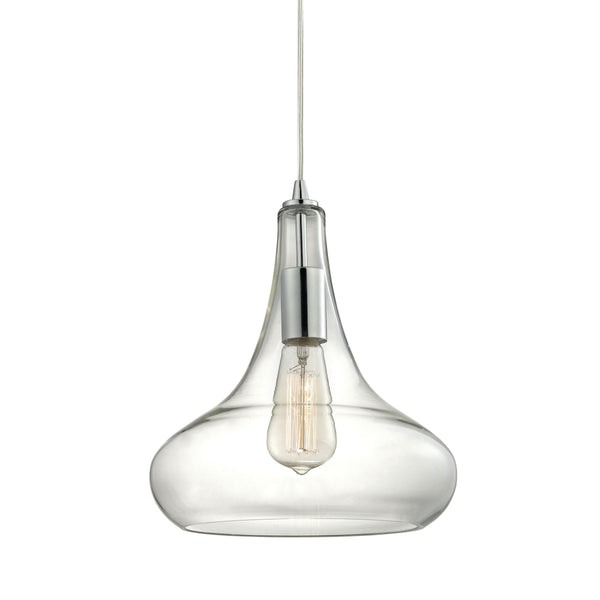 Orbital 10'' Wide 1-Light Mini Pendant - Polished Chrome