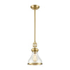 Rutherford 8.5'' Wide 1-Light Mini Pendant - Satin Brass