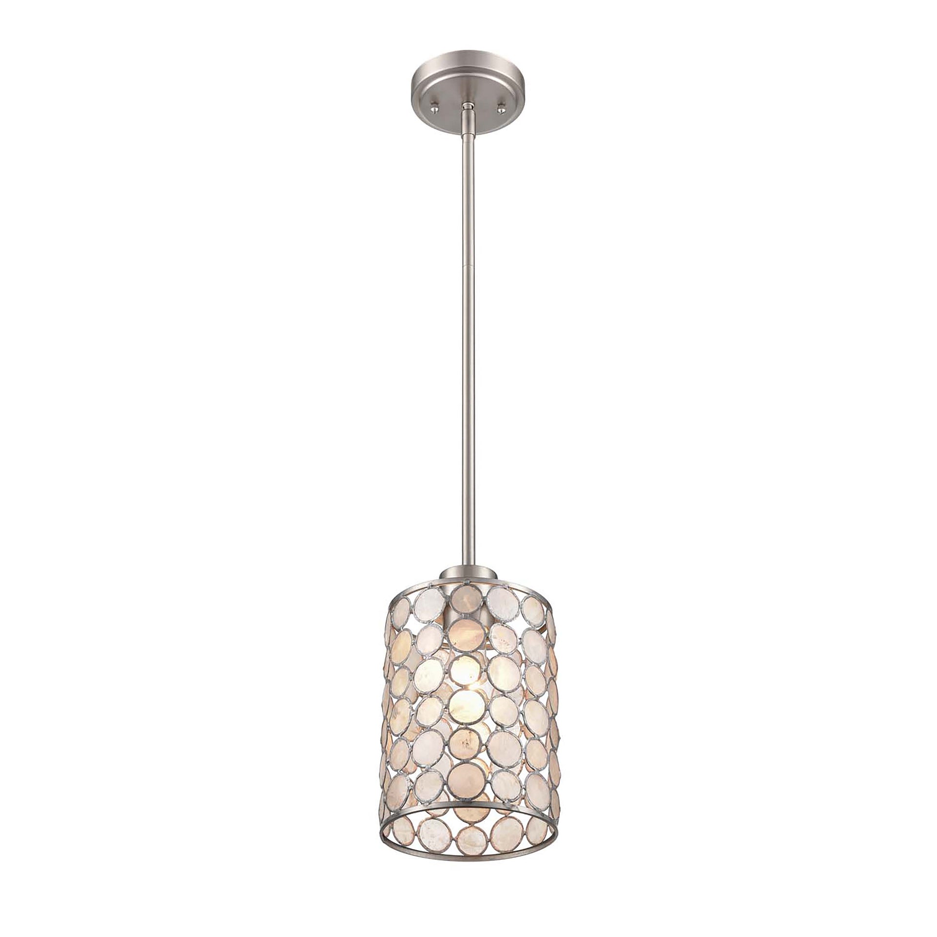 Sagamore 6'' Wide 1-Light Mini Pendant - Brushed Nickel