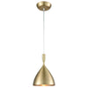 Spun Aluminum 7'' Wide 1-Light Mini Pendant - French Brass