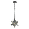 Moravian Star 12'' Wide 1-Light Mini Pendant - Oil Rubbed Bronze