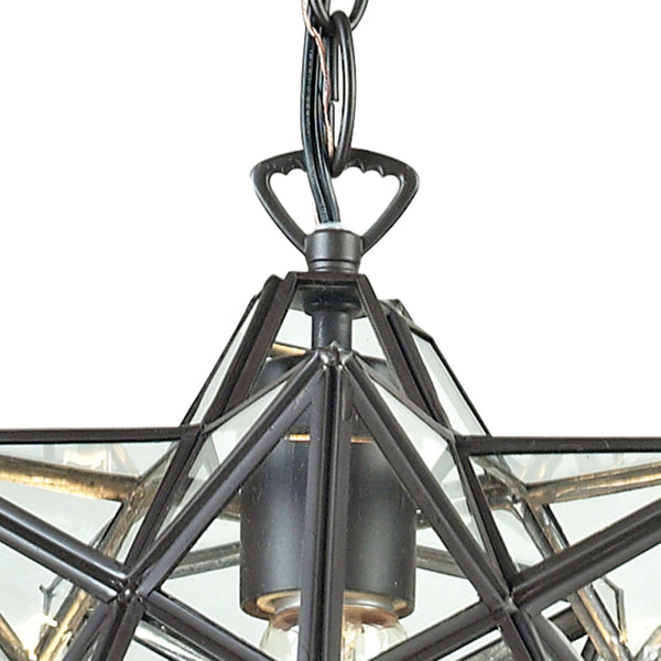 Moravian Star 12'' Wide 1-Light Mini Pendant - Oil Rubbed Bronze