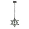 Moravian Star 9'' Wide 1-Light Mini Pendant - Oil Rubbed Bronze