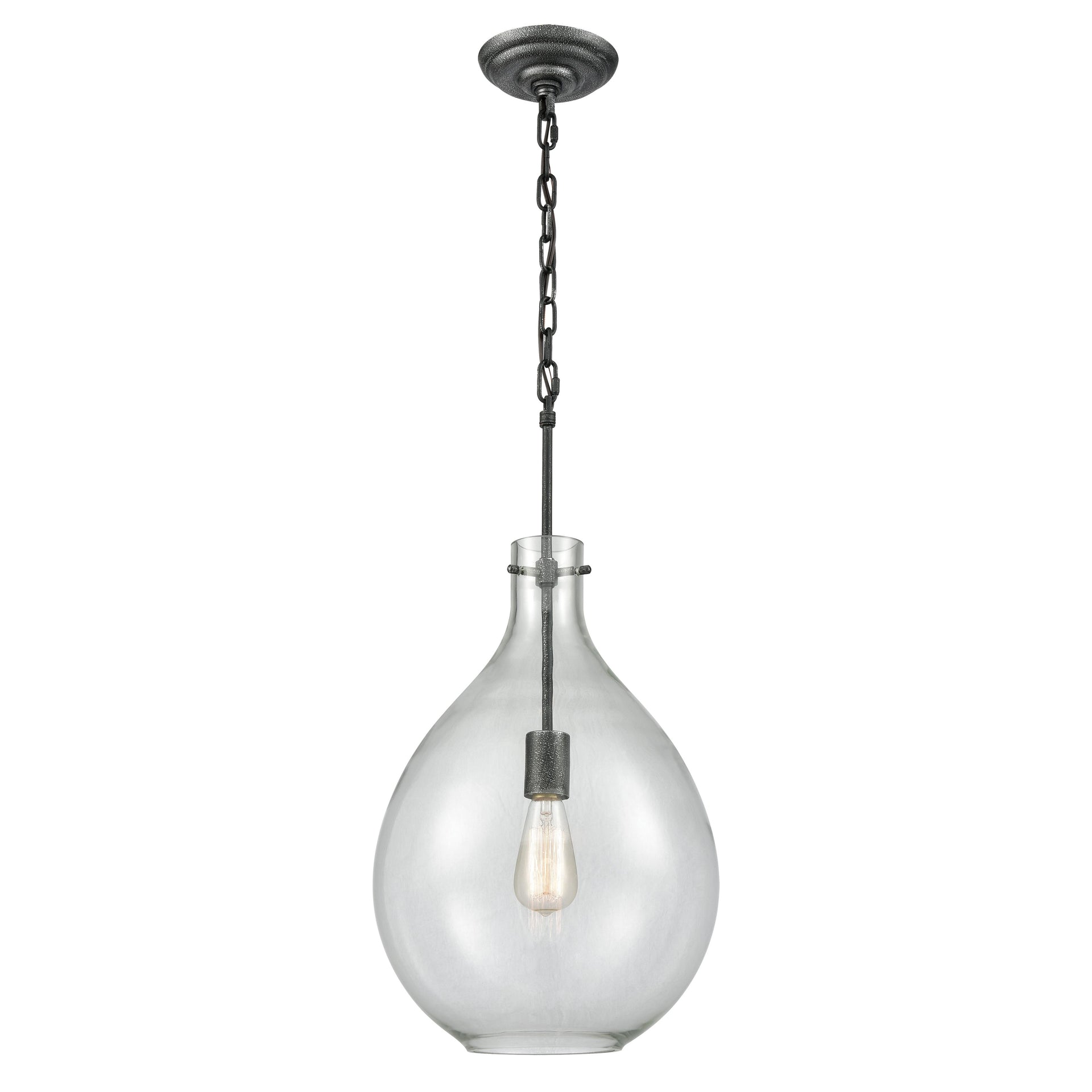 Sunderland 12'' Wide 1-Light Pendant - Silvered Graphite