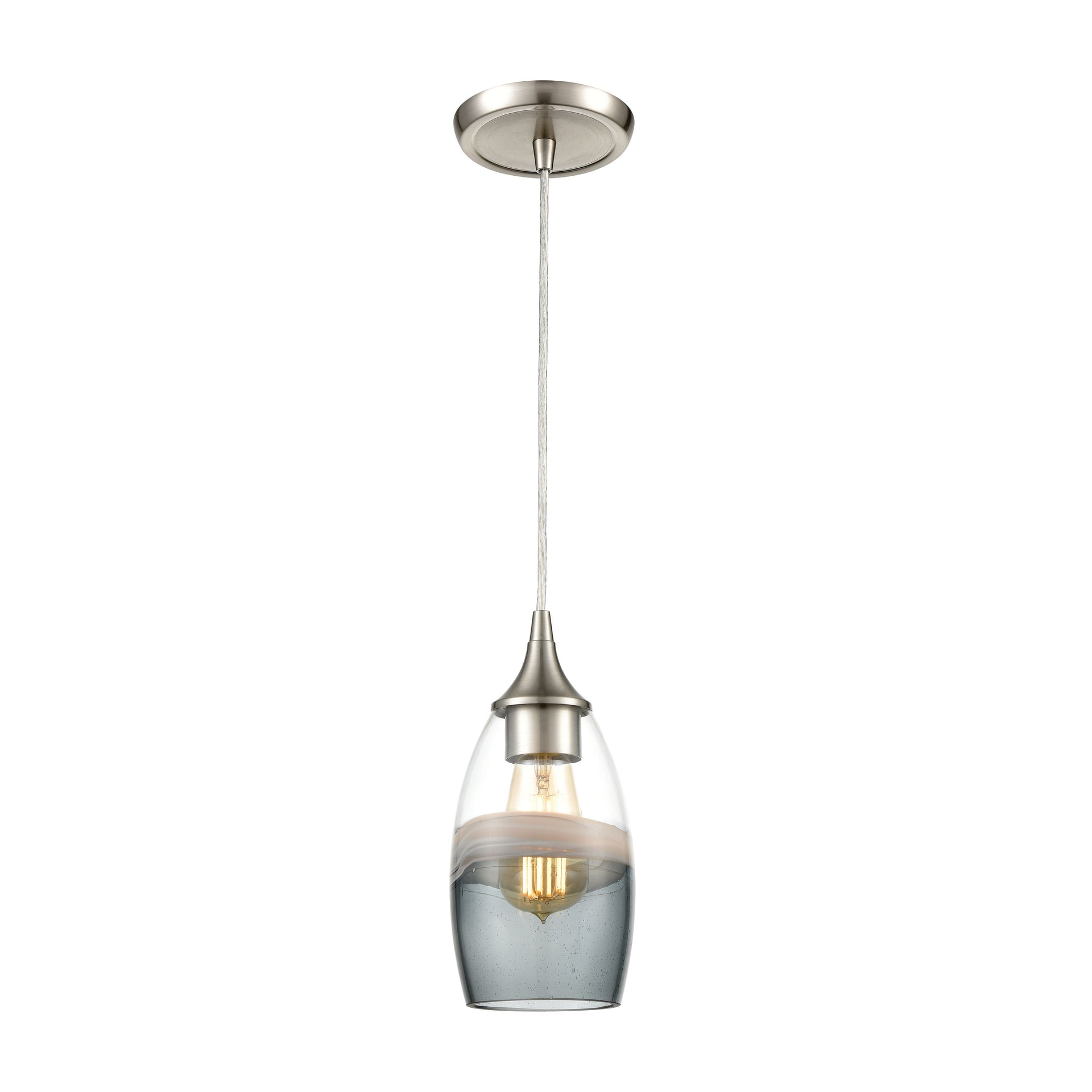 Sutter Creek 5'' Wide 1-Light Mini Pendant - Satin Nickel